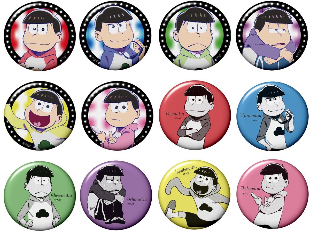 おそ松さん トレーディング缶バッジ ラグラン vol.1 1Box 12pcs