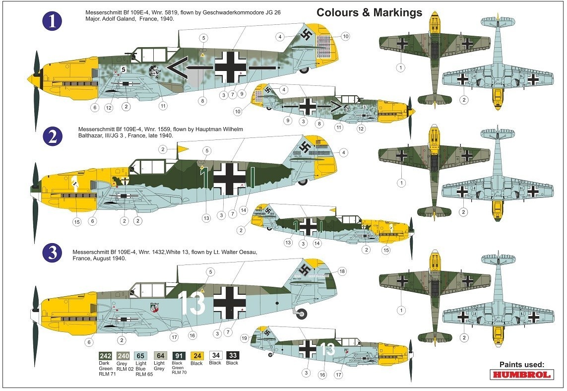 1 72 Bf 109e 4 イギリス海峡上空エース