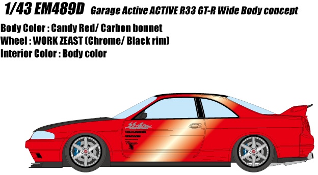 EIDOLON 43 Garage Wide Concept R33 Active body 完成品 キャンディ