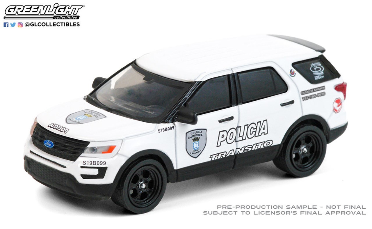 Greenlight Hot Pursuit Ford Interceptor Utility Bayamon City Police Department Puerto