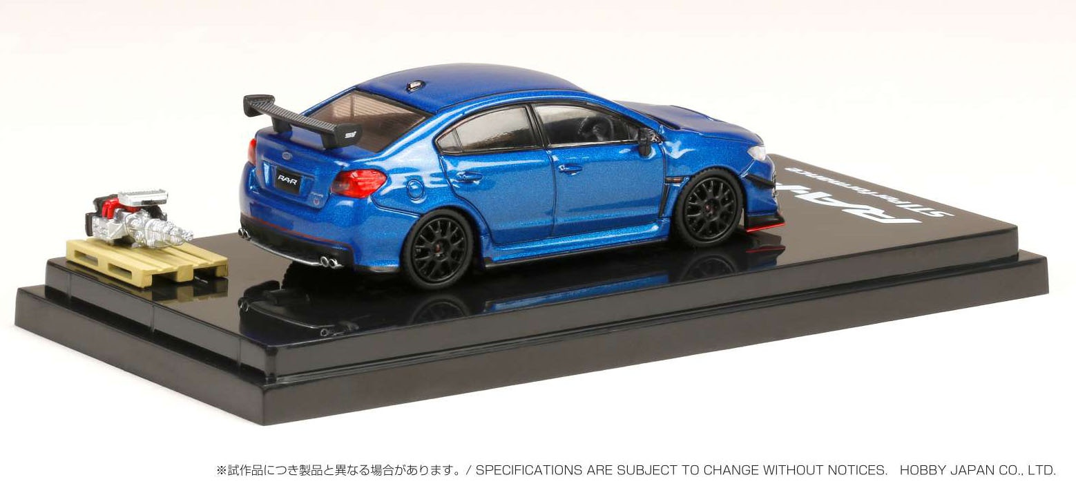 1/64 スバル WRX STI RA-R オプション装着車 / エンジンディスプレイモデル付 WR ブルーパール