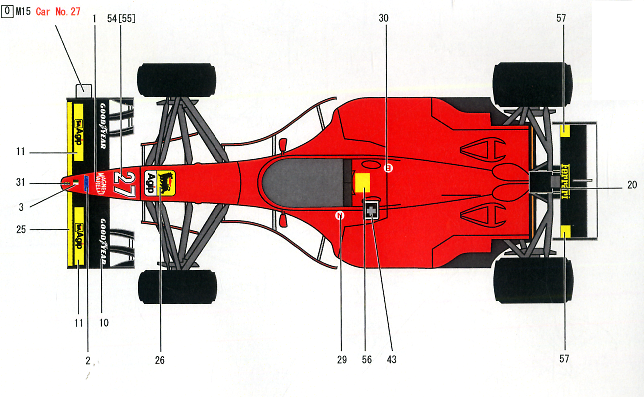 1/20 フェラーリ 412 T2 イタリアGP