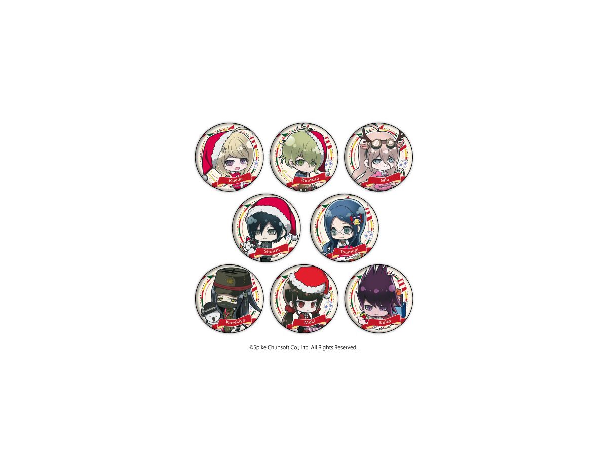 缶バッジ ニューダンガンロンパV3 16/クリスマスver. (ミニキャラ) 1Box 8pcs