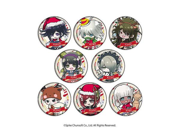 缶バッジ ニューダンガンロンパV3 17/クリスマスver. (ミニキャラ) 1Box 8pcs