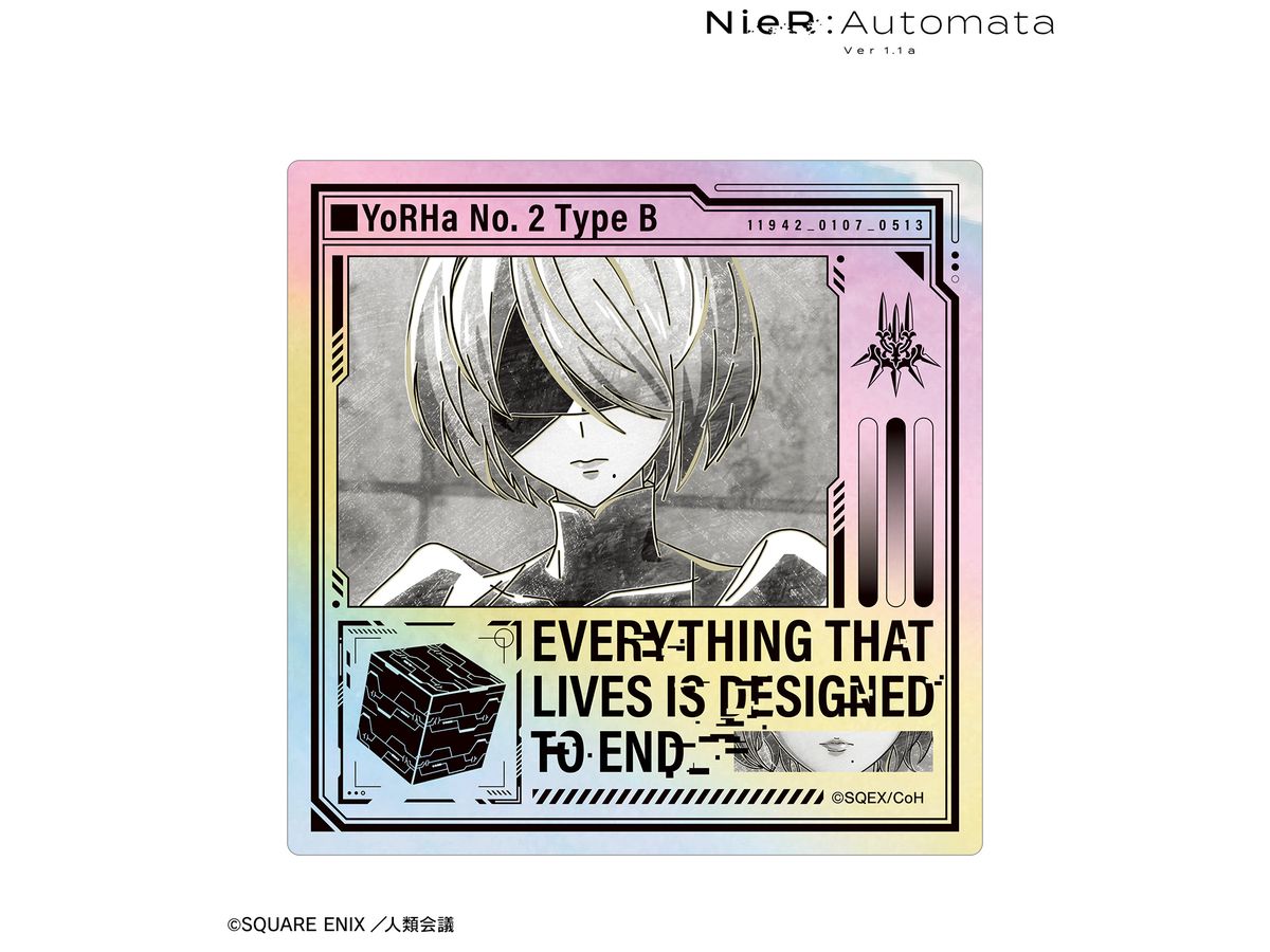 アニメ NieR:Automata Ver1.1a: 2B Ani-Art BLACK LABEL オーロラステッカー