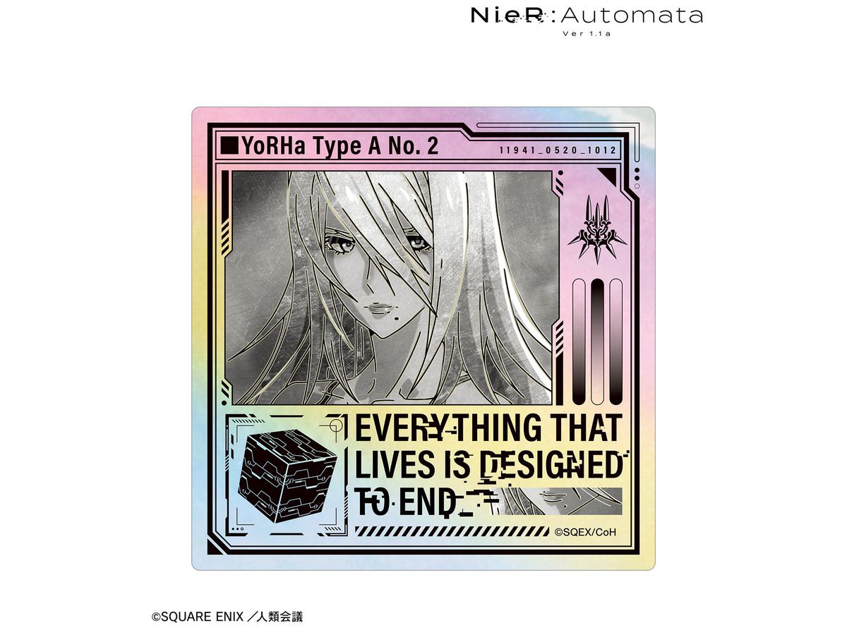 アニメ NieR:Automata Ver1.1a: A2 Ani-Art BLACK LABEL オーロラステッカー