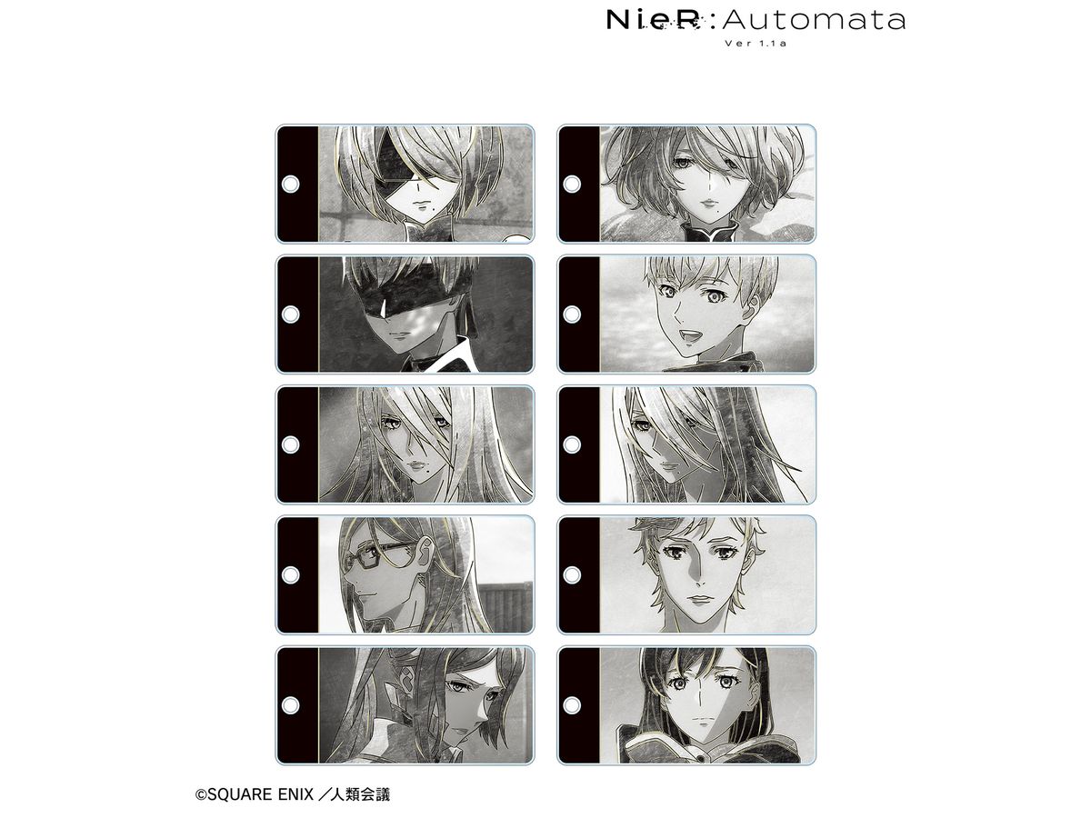 アニメ NieR:Automata Ver1.1a: トレーディング Ani-Art BLACK LABEL アクリルキータグ 1Box 10pcs