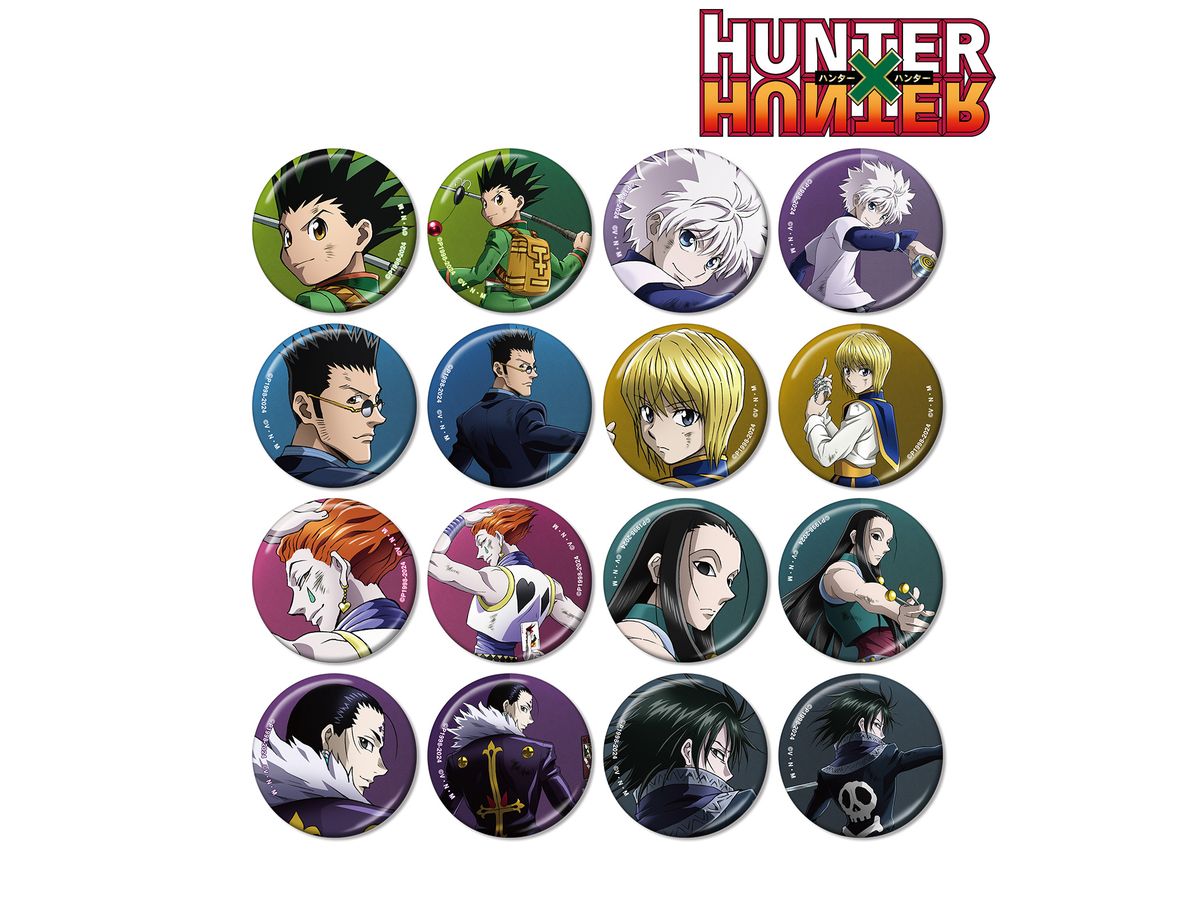 HUNTER x HUNTER: 描き下ろし 戦う背中ver. メタリック缶バッジ 1Box 16pcs