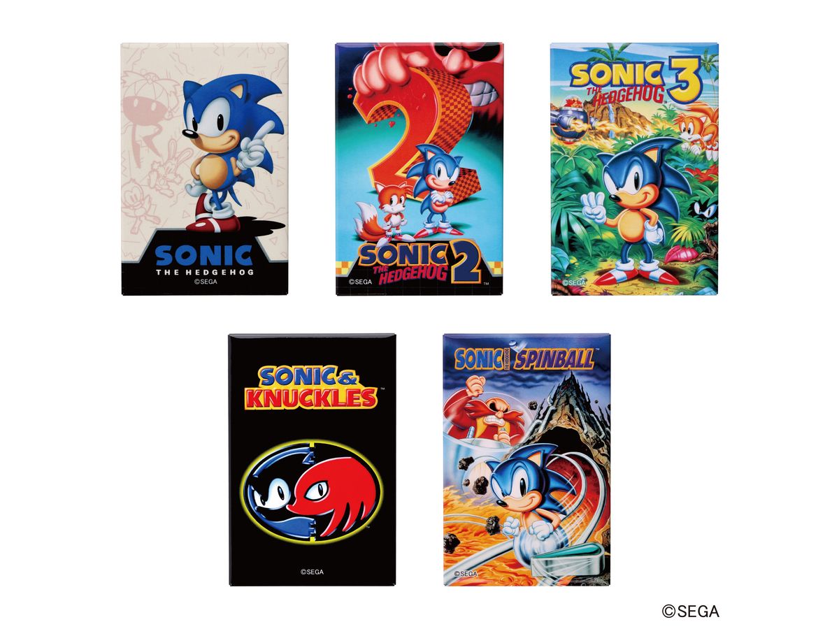 ソニック・ザ・ヘッジホッグ: スクエア缶バッジコレクション 1Box 5pcs