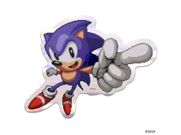 ソニック・ザ・ヘッジホッグ: プリズムトラベルステッカー 4.SONIC (PIXELS)