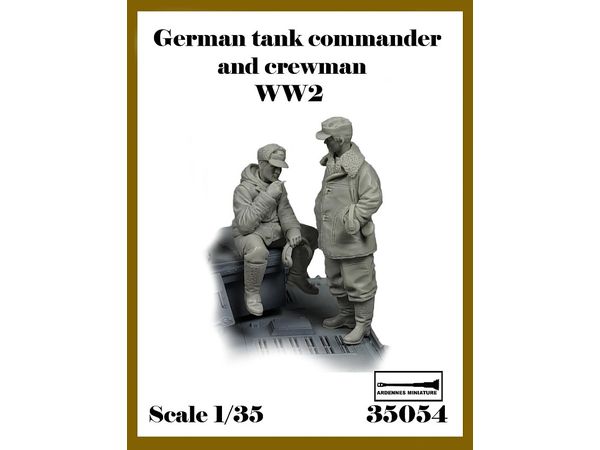 1/35 WWII ドイツ軍 休憩中の冬期戦車長&戦車兵セット #1 (2体入)