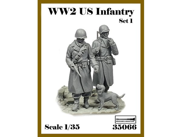 1/35 WWII アメリカ陸軍歩兵セット#1(2体入)