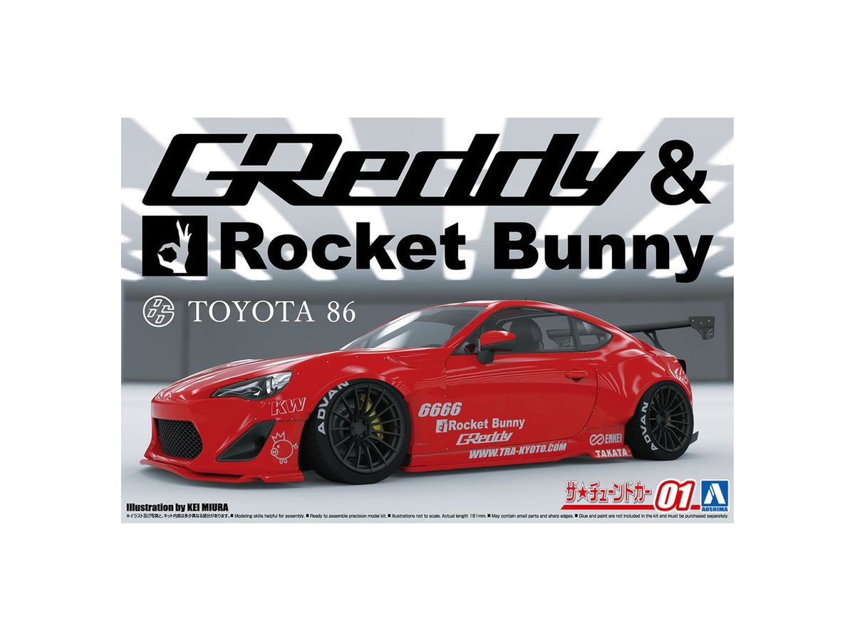 1/24 ZN6 TOYOTA 86 '12 GREDDY u0026 ROCKET BUNNY ENKEI Ver. (トヨタ) | HLJ.co.jp