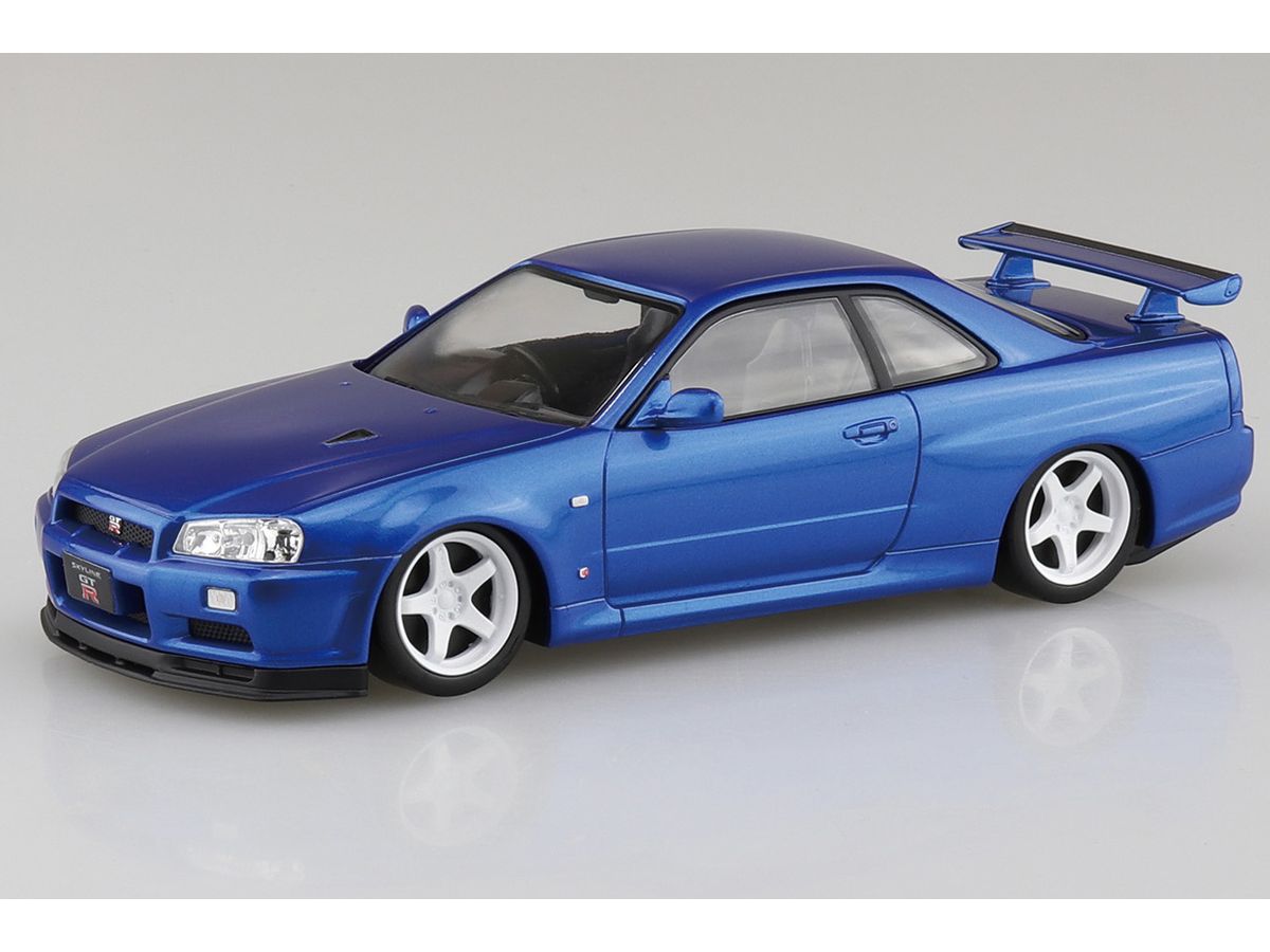 1/32 ニッサン R34スカイラインGT-R カスタムホイール (ベイサイドブルー)