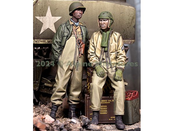 1/35 WWII アメリカ陸軍 第761戦車大隊戦車兵セット(2体入)