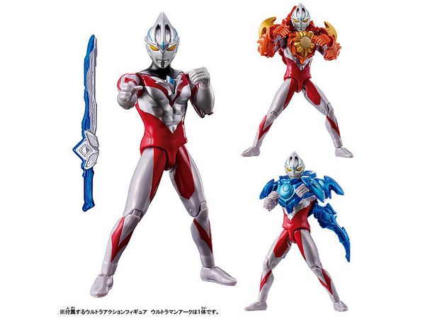 ウルトラアクションフィギュア ウルトラマンアーク ソリス&ルーナアーマーセット