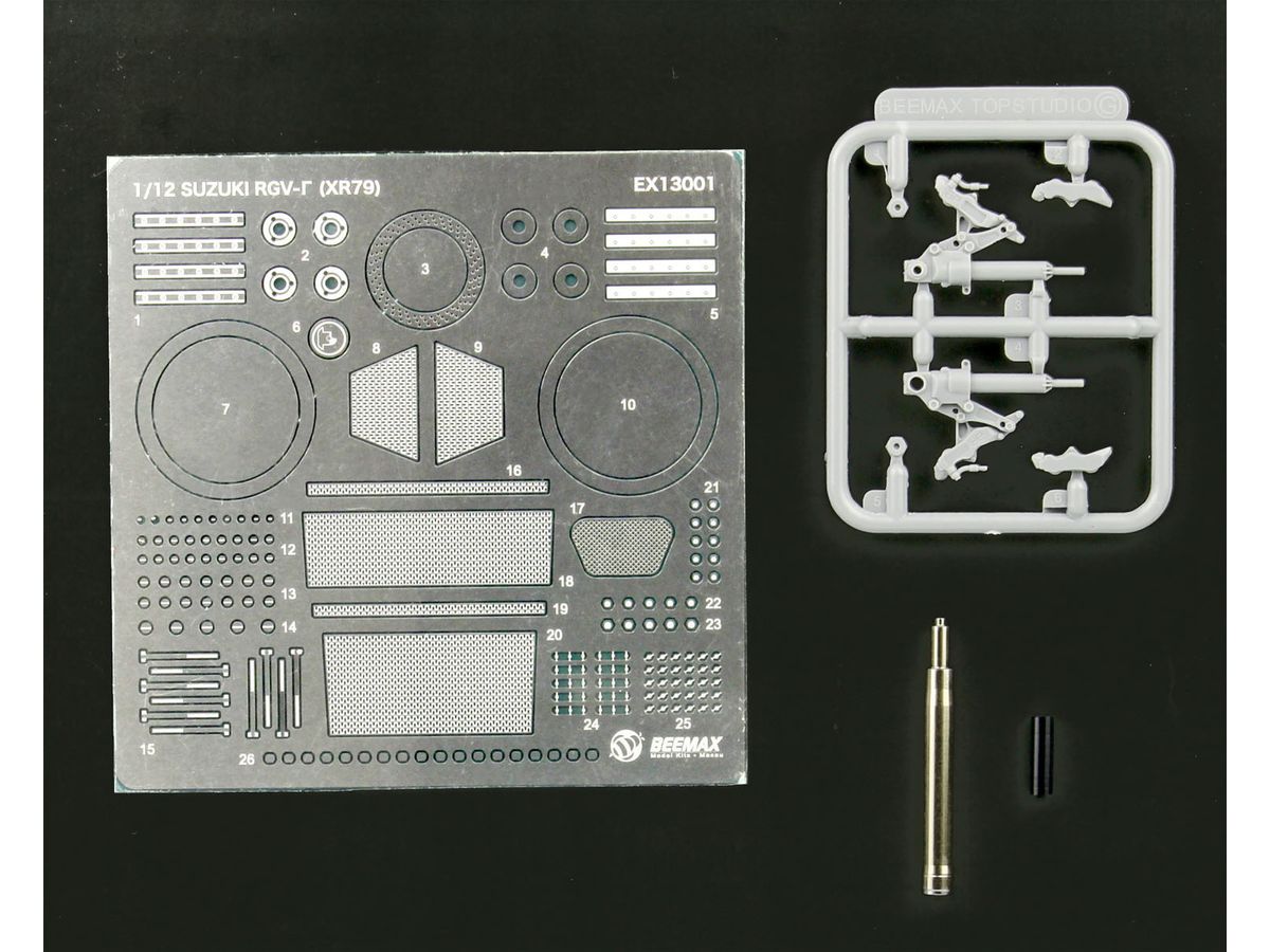 1/12 スズキ RGV-ガンマ (XR79) 1993 WGP500 チャンピオン用ディテールアップパーツ
