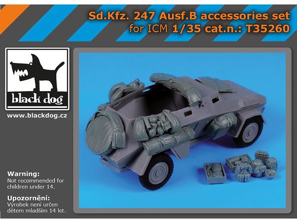 1/35 Sd.Kfz.247 B型用アクセサリーセット (ICM用)