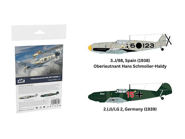 1/144 メッサーシュミット Bf109E-1 ハンガーエディション