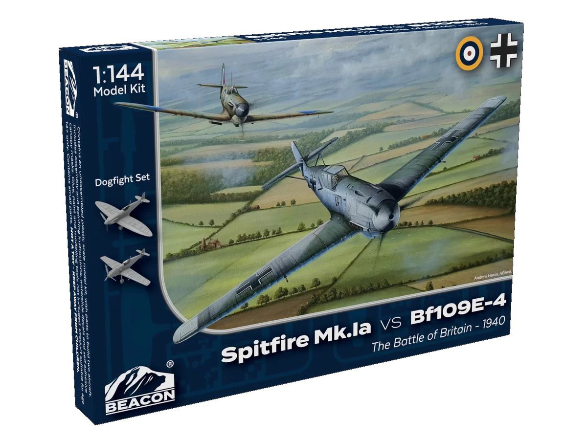 1/144 スピットファイア Mk.?a vs. Bf109E-4 バトル・オブ・ブリテン 1940年