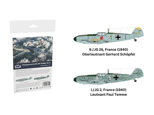 1/144 メッサーシュミット Bf109E-3/4 ハンガーエディション