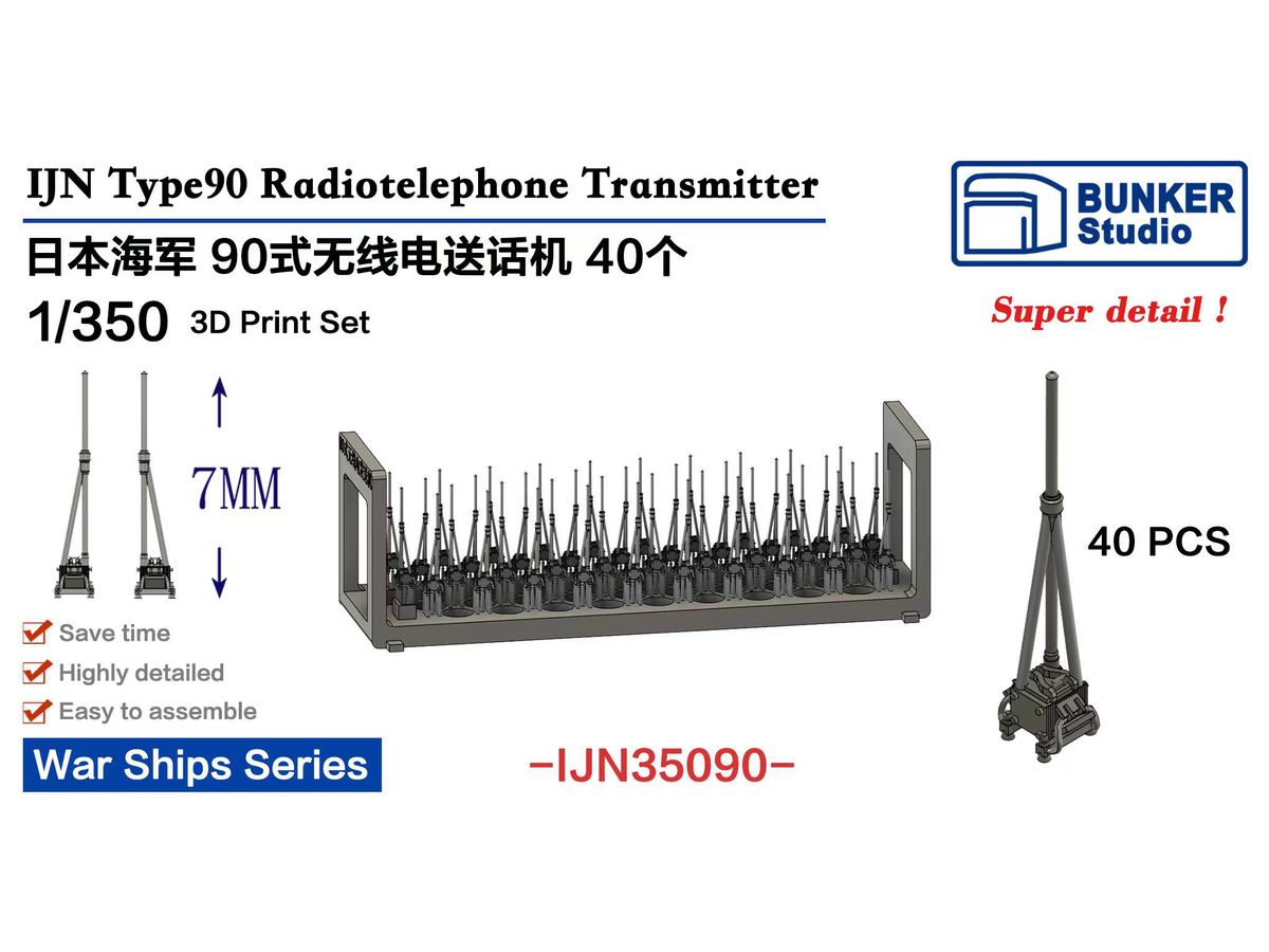 1/350 日本海軍 九0式無線電話機 送信機