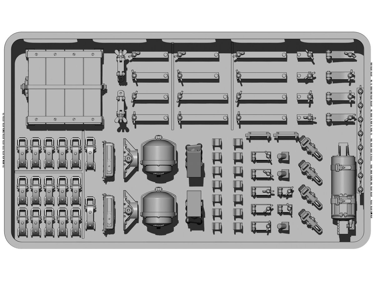 1/35 WWII ドイツ タイガーI重戦車 極初期型用ディテールセット