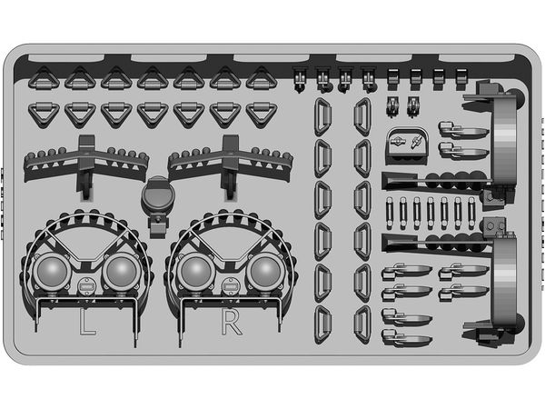 1/35 現用 アメリカ M48A3パットン主力戦車/M103重戦車用ディテールセット