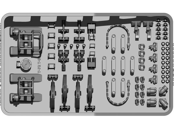 1/35 現用 露/ソ T-72/T-90主力戦車用ディテールセット