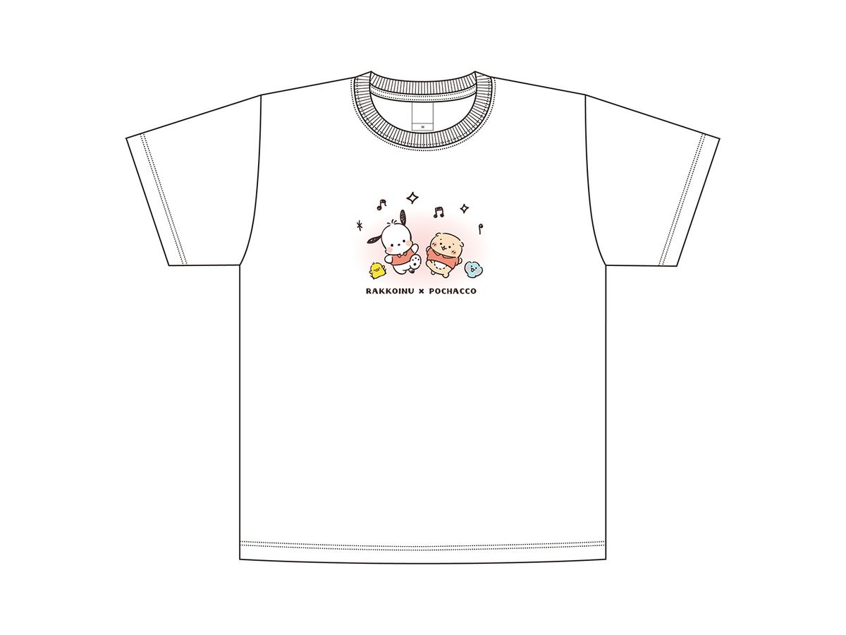 しろたん x はぴだんぶい: Tシャツ / ポチャッコ (Mサイズ)