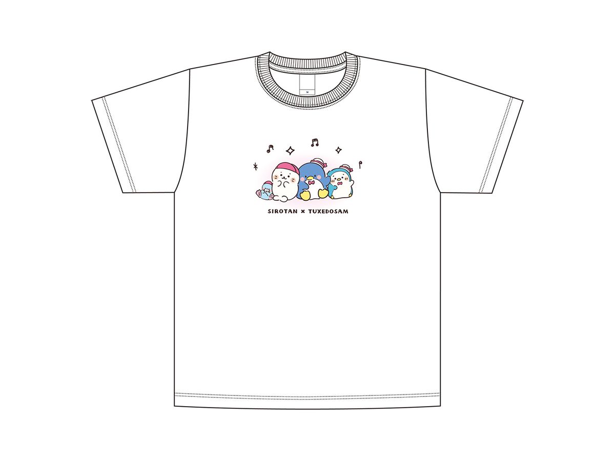 しろたん x はぴだんぶい: Tシャツ / タキシードサム (Mサイズ)