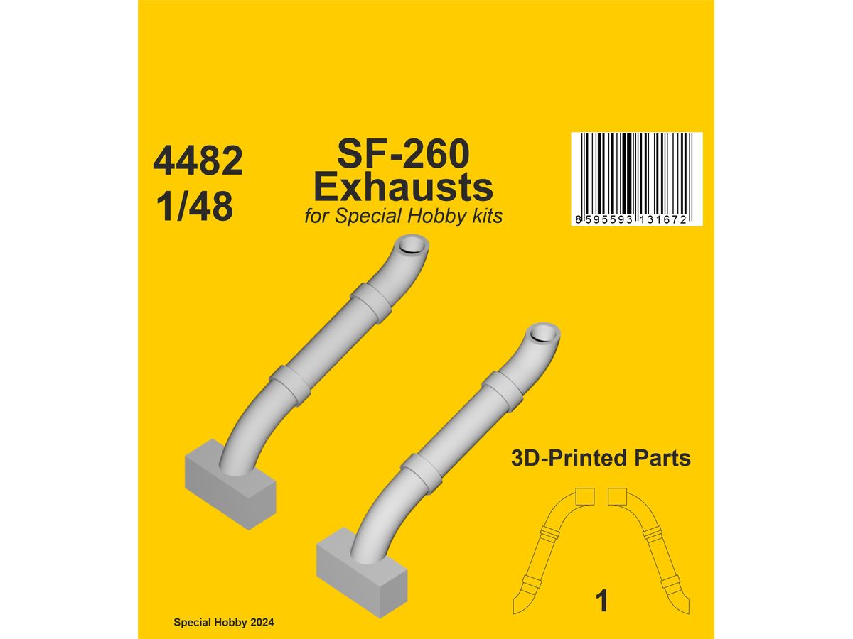 1/48 SIAI-マルケッティ SF-260 排気管 (スペシャルホビー用)