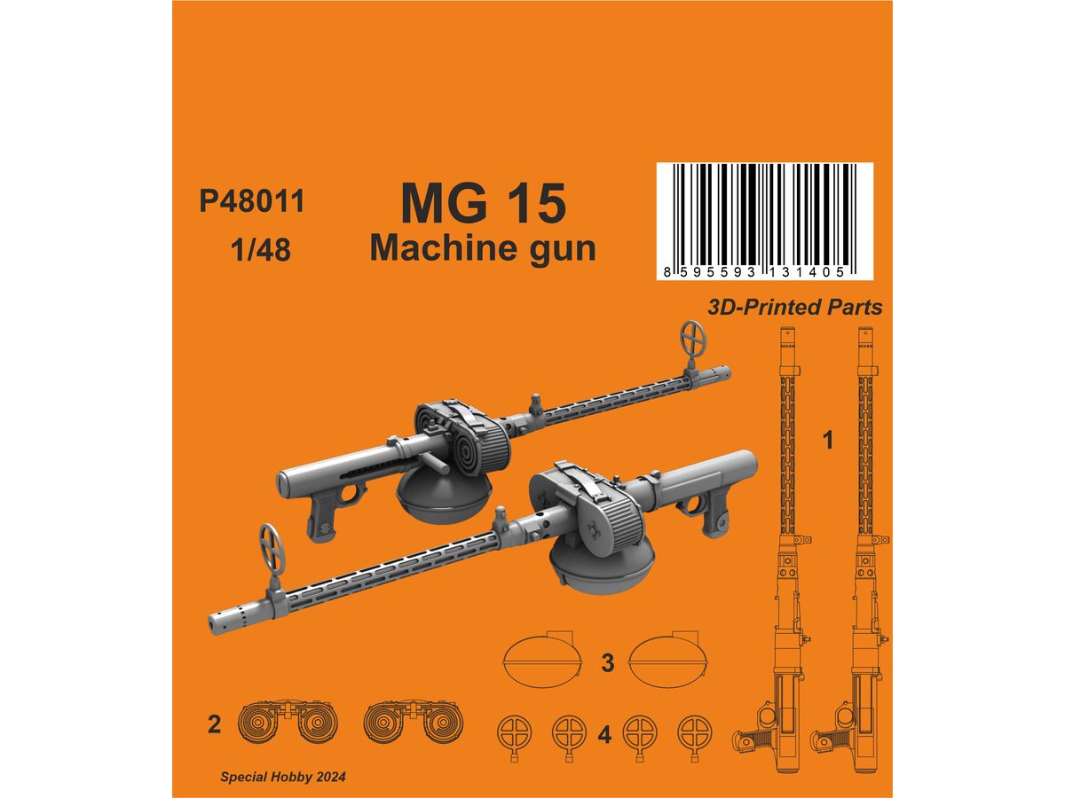1/48 MG 15 航空機関銃 (2丁入)