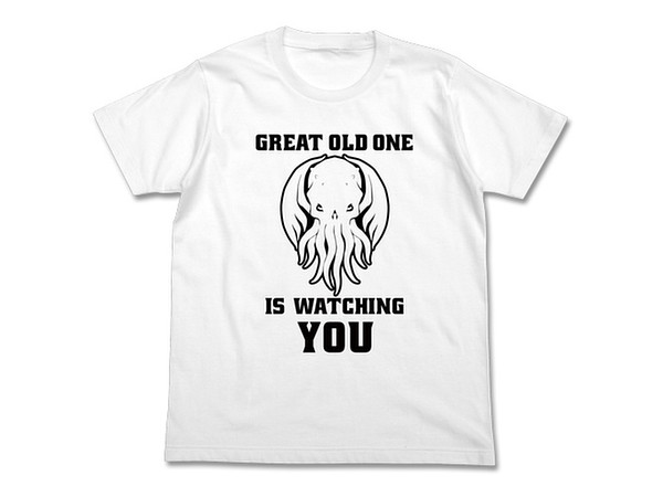 ミスカトニック大: GREAT OLD ONE IS WATCHING YOU Tシャツ/WH-M