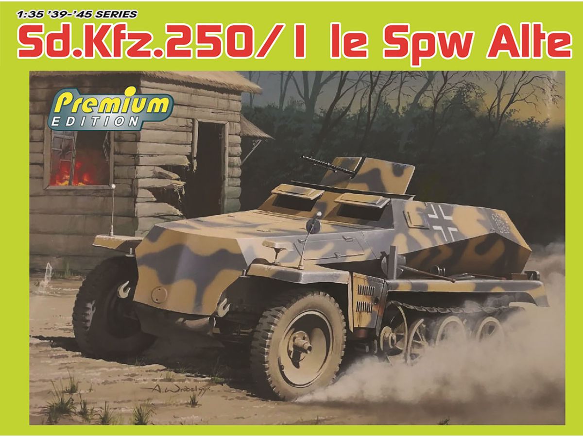 1/35 WW.II ドイツ軍 Sd.Kfz.250/1 アルテ 軽装甲兵員輸送車 マジックトラック/金属製車幅ポール/Gen2アクセサリー付属 豪華仕様