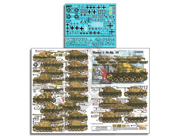 1/35 WWII ドイツ Sd.Kfz.131マーダーII対戦車自走砲