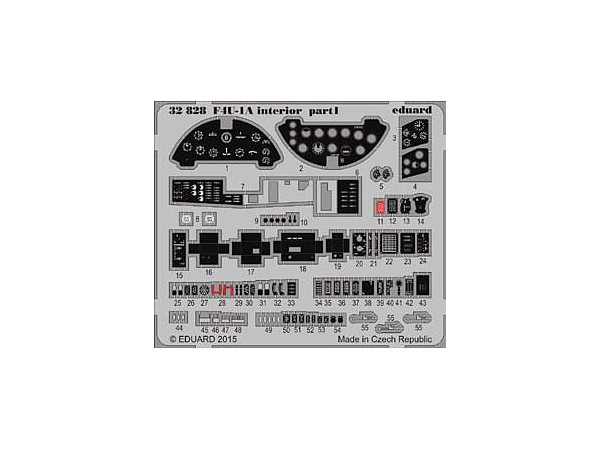 1/32 F4U-1A 内装パーツ・糊付き タミヤ用