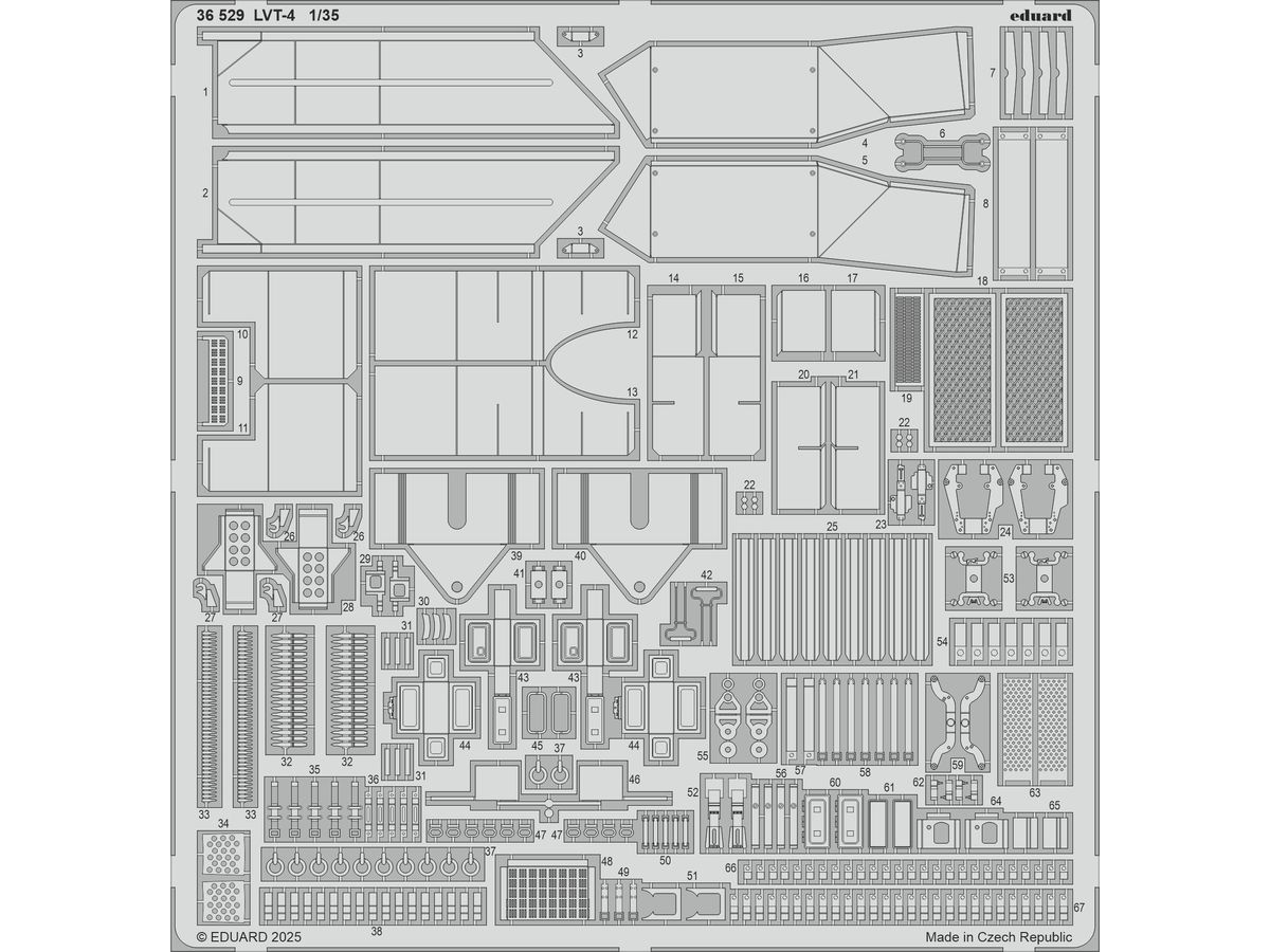 1/35 LVT-4 エッチングパーツ (イタレリ用)