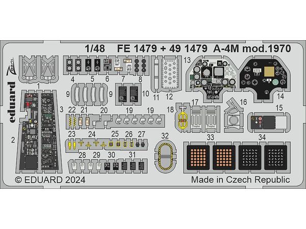 1/48 A-4M mod.1970 エッチングパーツ (マジックファクトリー用)
