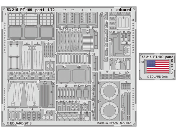 1/72 PT-109 エッチングパーツ (レベル用)