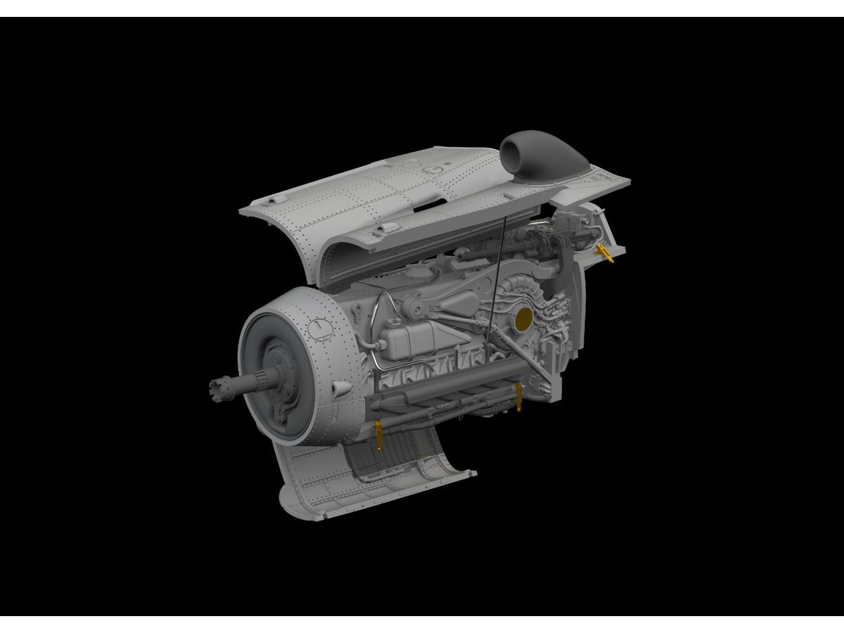 1/72 Bf109G-10 WNF エンジン (エデュアルド用)