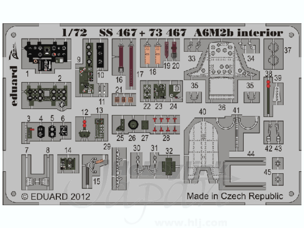 1/72 A6M2b S.A. 零戦 ディテールアップセット