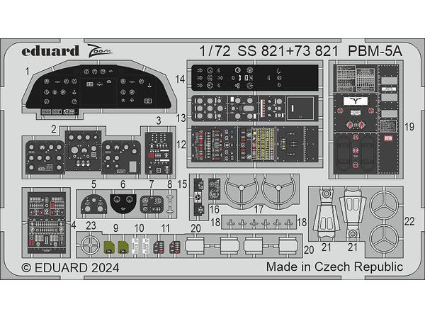 1/72 PBM-5A 内装エッチングパーツ (アカデミー用)