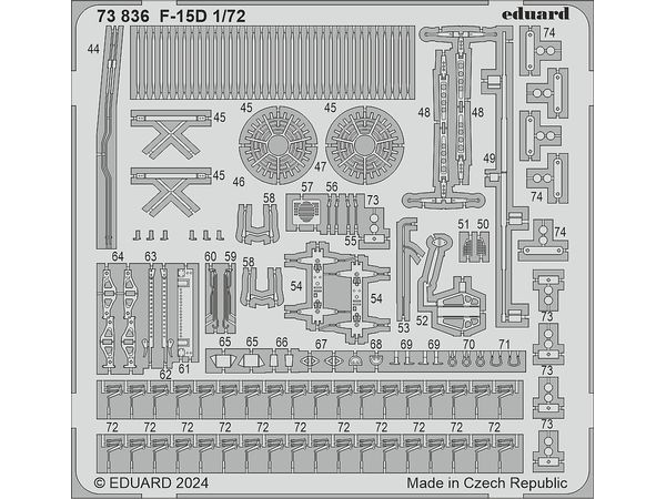 1/72 F-15D エッチングパーツ (ファインモールド用)