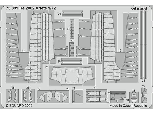 1/72 Re.2002 アリエテ エッチングパーツ (イタレリ用)