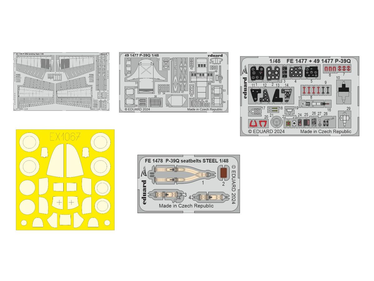 1/48 P-39Q ビッグEDパーツセット (アルマホビー用)