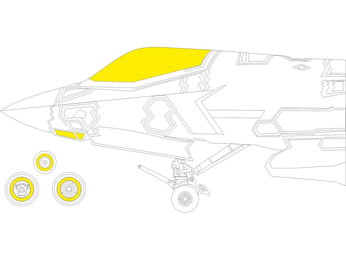 1/72 F-35B 塗装マスクシール (タミヤ用)
