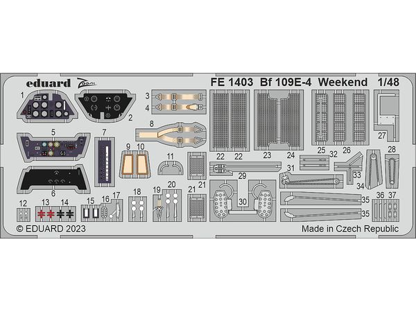 エデュアルド 1/32 B-17E/Fランディングフラップ HKモデル用