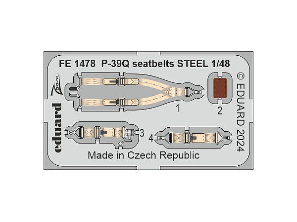 P-39Q シートベルト (ステンレス製) (アルマホビー用)