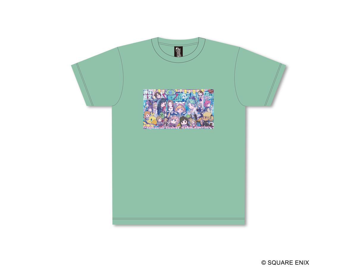 #SQkawaii Sounds -FINAL FANTASY- Tシャツ ミントグリーン